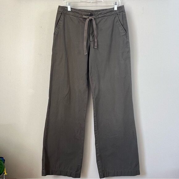 VTG Y2K GAP Women’s Wide Leg Olive Drawstring Waist Casual Pants SZ 8 - Picture 3 of 9